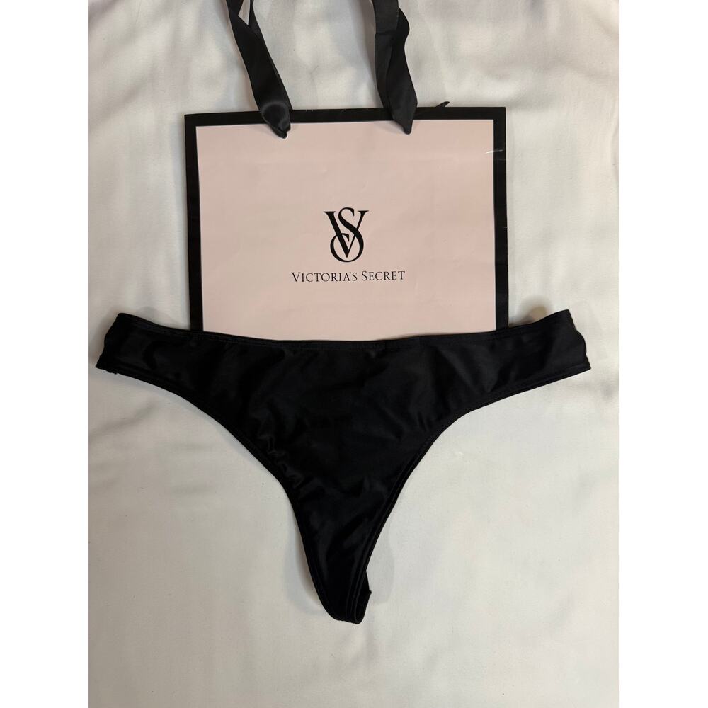 Victoria’s Secret Vintage G-String Thong – Black – Size XS – 2014 NWT